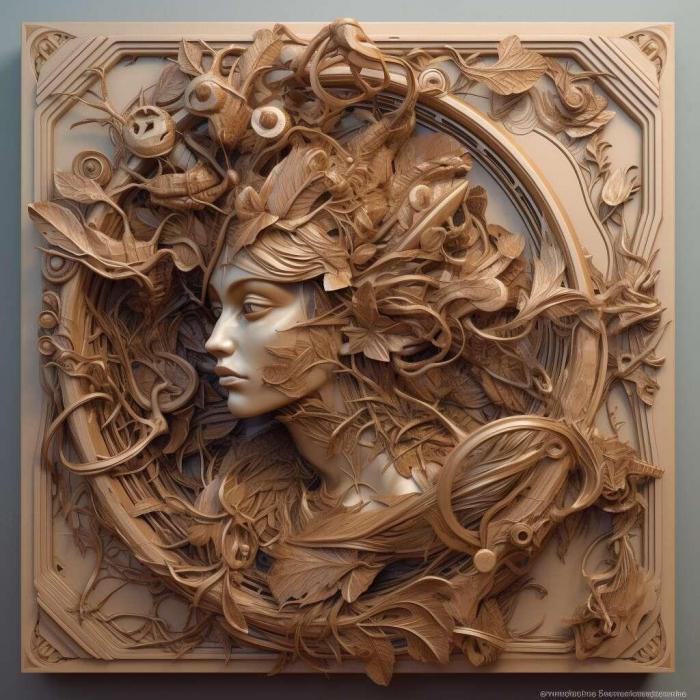 نموذج ثلاثي الأبعاد لآلة CNC 3D Art 